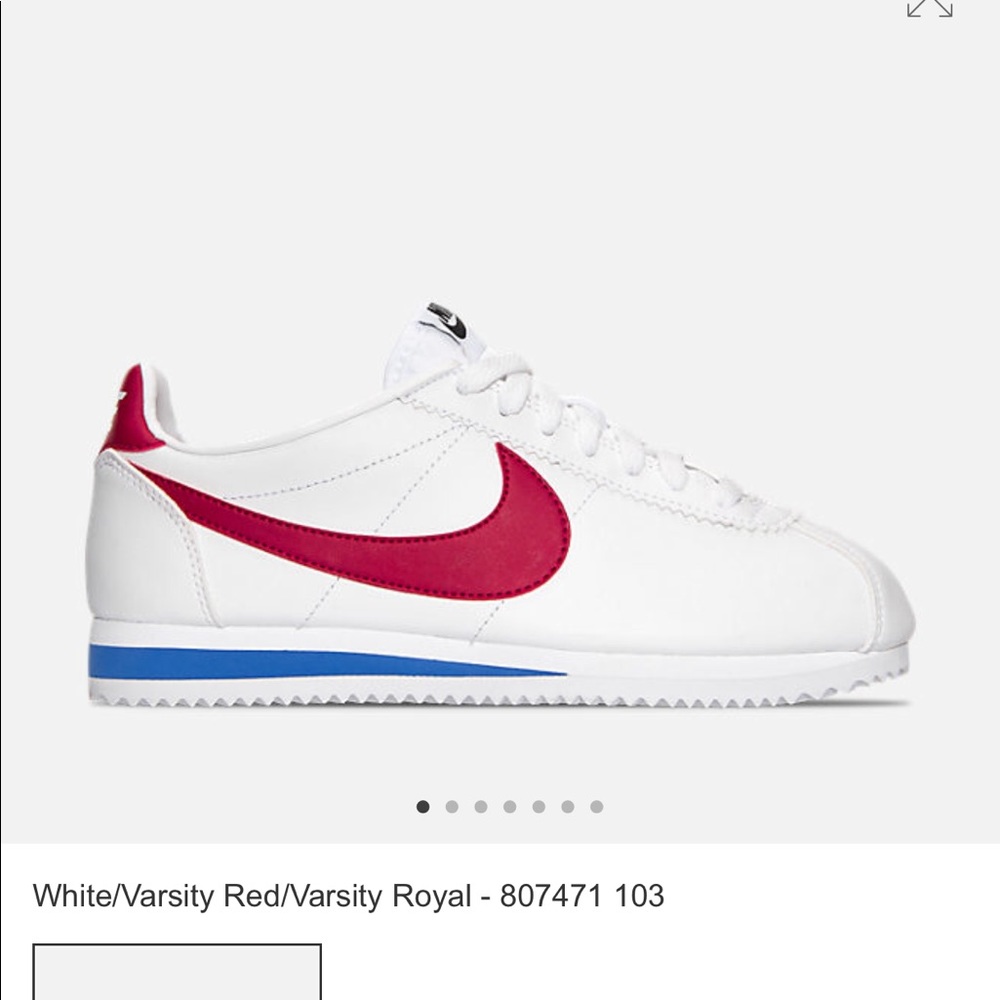 BRAND NEW W/O TAGS NIKE CORTEZ RED WHITE AND BLUE